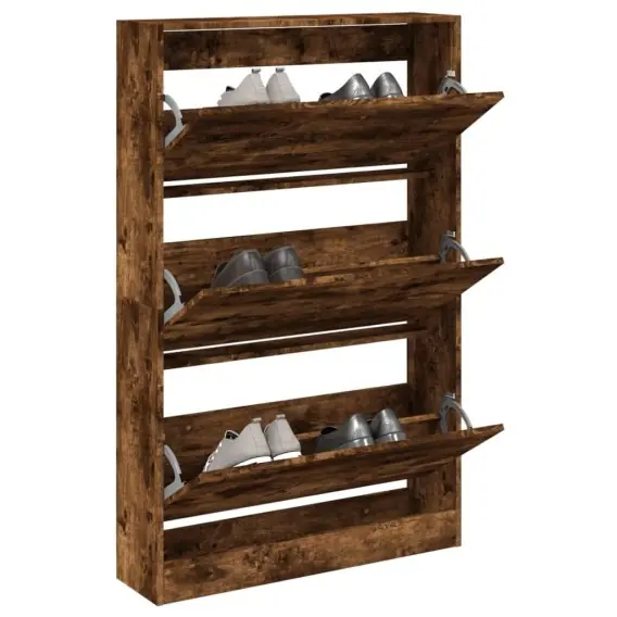 Bestseller Szafka na buty, przydymiony dąb, 80x21x125,5 cm Lumarko! - Hurtownia wielobranżowa Lumarko